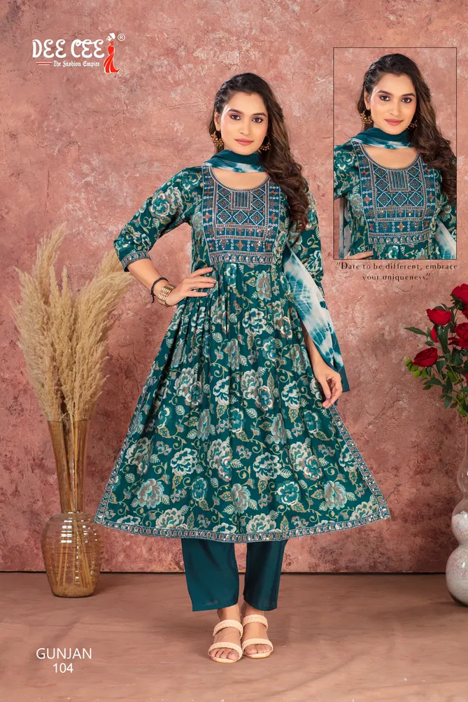 Gunjan By Deecee Modal Silk Kurti With Bottom Dupatta Suppliers In India